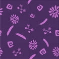 thumbnail image 1 of Ahgly Company Machine Washable Indoor Square Transitional Dark Orchid Purple Area Rugs, 4' Square, 1 of 7