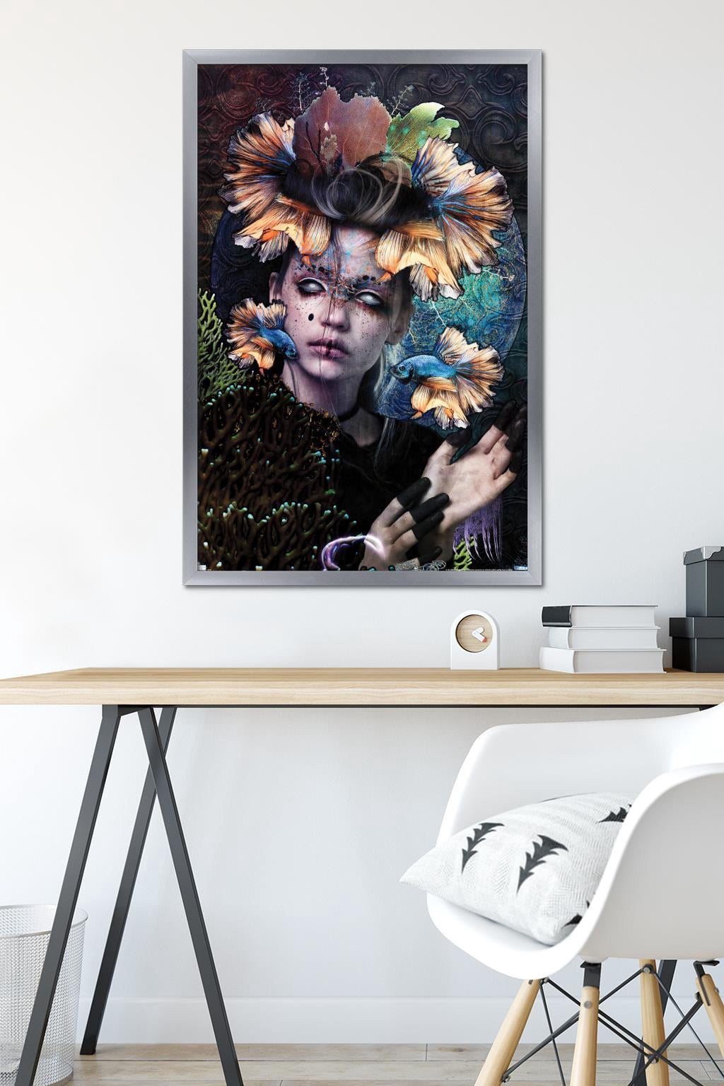 Jena DellaGrottaglia: Cosmic Zodiac - Pisces Wall Poster, 22.375" x 34" Framed