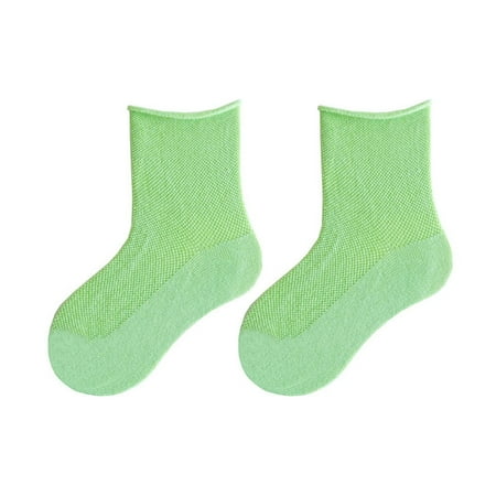 

Baby Socks 1 Pack Children s Spring Summer Solid Candy Color Socks Toddler Kids Baby Boys Girls Thin Mesh Crew Socks Kids Socks Green L