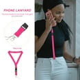 thumbnail image 2 of HEANUJJ 2Pcs Skin Friendly Rosy Phone Lanyard with Key Pendant Polyester Material, 2 of 6