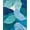 Blue, Pattern 4, variant on ODIKA 4'x6' Modern Blue Washable Area Rug for Dorm Room, Small Living Stain Resistant Low Profile, Easy Care