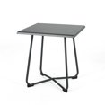 thumbnail image 1 of Christopher Knight Home Doris Table d'Appoint Moderne en Plein Air 18" avec Pieds en Acier Gris, 1 of 1