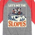 thumbnail image 3 of Disney - Let's Hit The Slopes - Toddler & Youth Raglan Graphic T-Shirt, 3 of 6