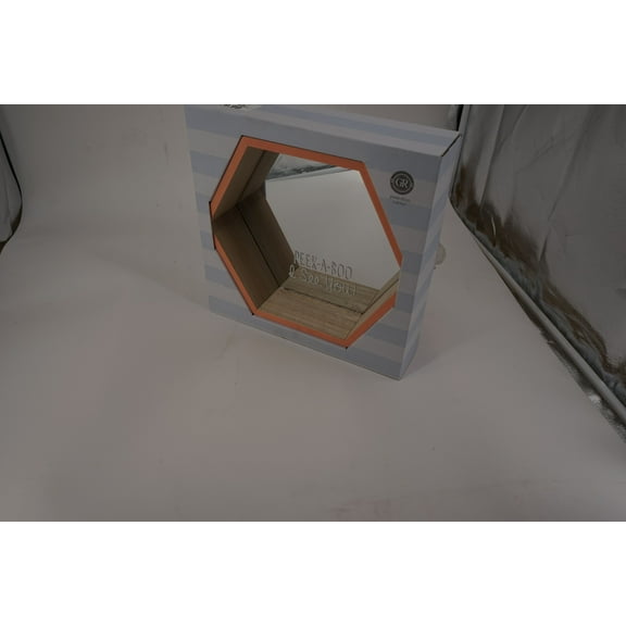 Peekaboo Mirror in Peach