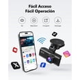 thumbnail image 5 of REDTIGER 4K Dashcam para Auto, WiFi GPS, SD 32GB Incluida, Pantalla IPS de 3.18", 170° Gran Angular, Visión Nocturna, Grabación en Bucle, Sensor G, Monitor de Aparcamiento, Soporta 256GB MAX, 5 of 5