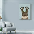 thumbnail image 3 of Trademark Fine Art 'Calico Cat and Antlers' Canvas Art by Fab Funky, 3 of 4