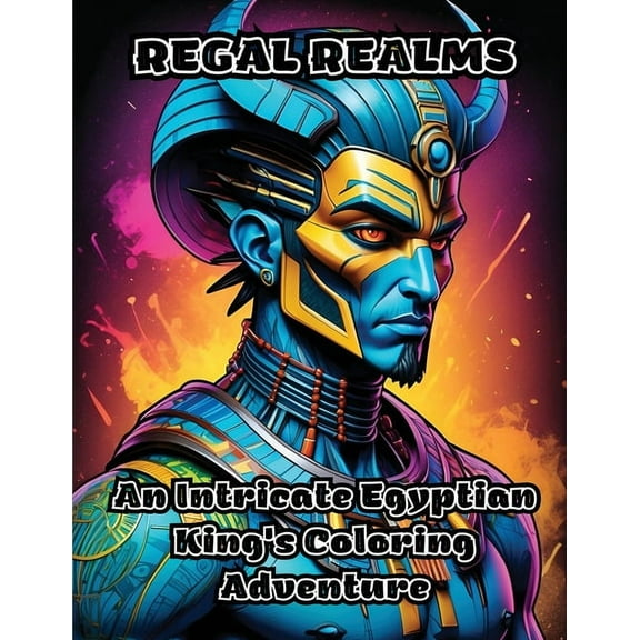 Regal Realms: An Intricate Egyptian King's Coloring Adventure, (Paperback)