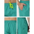 thumbnail image 7 of INSPIRE CHIC Men's Shorts Drawstring Waist Mesh Lining Board Beach Swimwear 36 Light Blue, 7 of 7