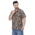 thumbnail image 4 of LA LEELA Men's Hawaiian Shirts Short Sleeve Button Down Shirt Men's Hawaii Shirts Boho Vacation Casual Summer Beach Shirts for Men Funny S Graphical Pineapple, Black, 4 of 6