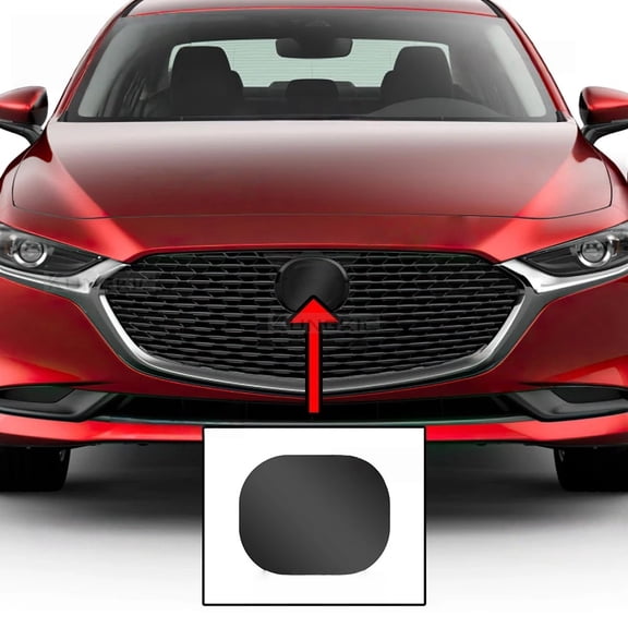 For Mazda 3 2019-2025 Car Front on Emblem Pre Cut Dark Smoked TPU PPF Protection Film Anti-scratch Exterior Accessories Styling