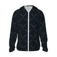 thumbnail image 1 of Fotbe Black Fish scales Chaqueta con Protección Solar UPF 50+ para Hombre y Mujer, Camisa con Capucha y Bolsillos-Medium, 1 of 7