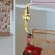 thumbnail image 2 of Soporte para medias navideñas para repisa de chimenea, soporte para medias navideñas de metal de bronce brillante para repisa de chimenea, decoraciones navideñas, 2 of 5
