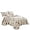 Bahamar, variant on Reversible 3-Piece Bedspread Set - Modern Geometric Pattern in Neutral Gray and Beige - Soft Microfiber Bedding for All Seasons (Irta, Queen)