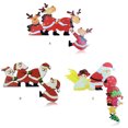 thumbnail image 4 of Bewildely Marco de puerta de Navidad de decoración hogar Navidad Tumbling Santa Windows decoración de esquina regalo de Año Nuevo habitación Kits de decoración para fiestas No.03 Bewildely HA008872-03, 4 of 6