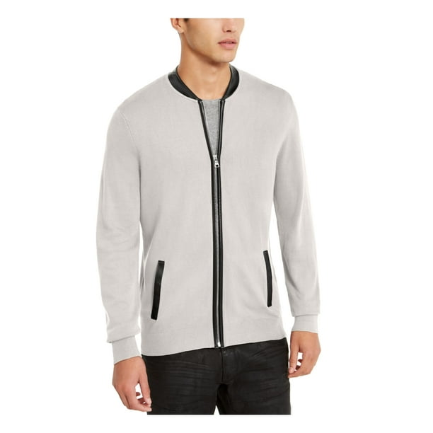 INC INC Mens Ivory Zip Up Jacket XXL