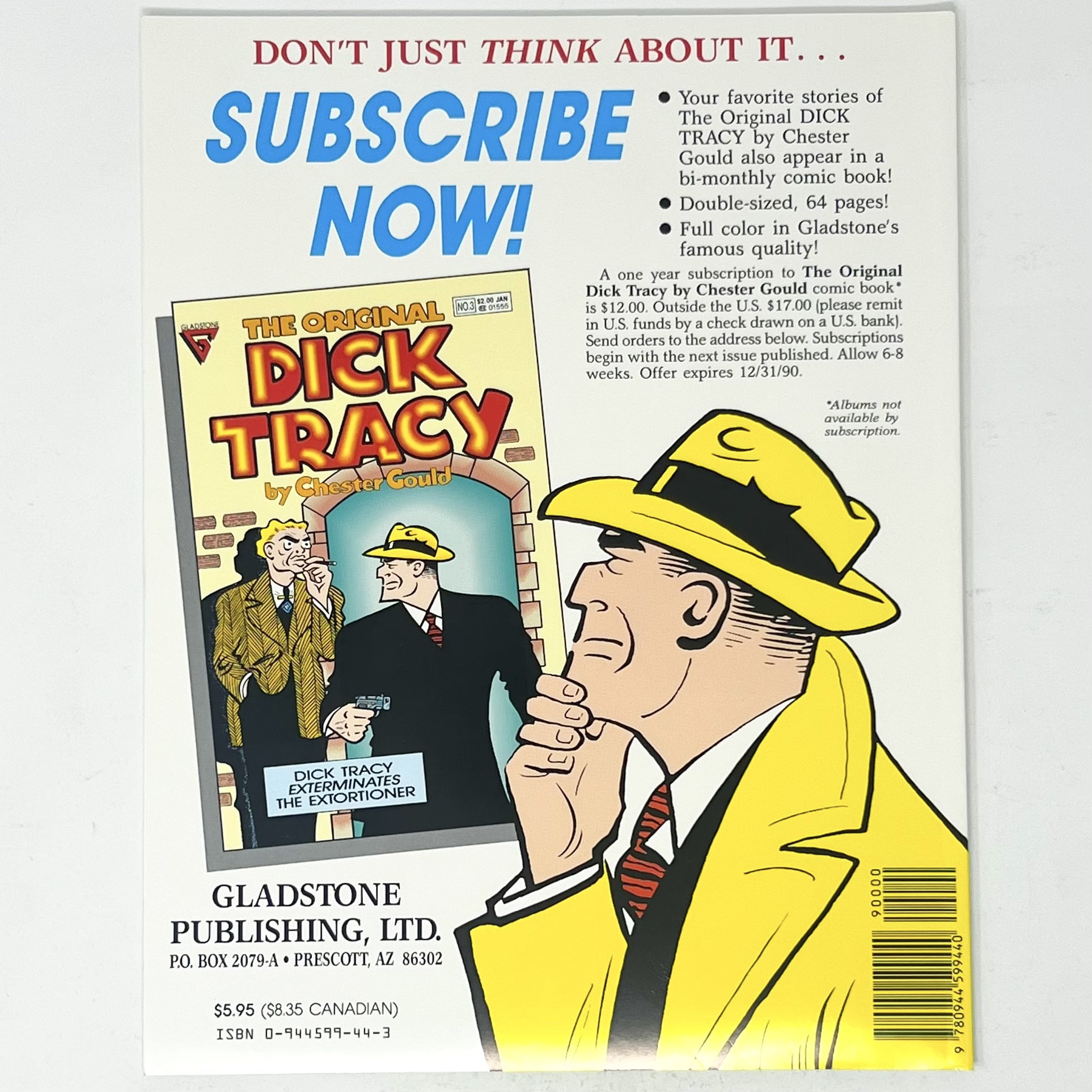 Gladstone The original Dick Tracy No.2 the origin of the two