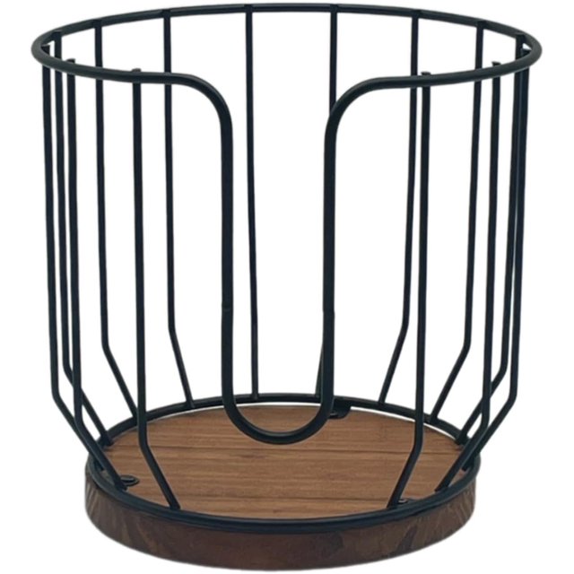 Yazoeia Coffee Filter Holder Basket Container, Coffee Filter Storage Rack Coffee Pod Holder for Travel, Countertop, Kitchen Decor Large, black CJC912-28520