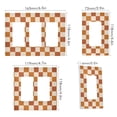 thumbnail image 2 of Yayeee Rocker Switch Wall Plate 3-Gang 6.5"x4.6" Home Decorative Outlet Cover, Rusty Orange Plaid, 2 of 6