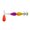 Purple yellow, variant on Whaledi Double Layer Umbrella Hook 90mm Squid Jig Hook with Colorful Beads Swivels