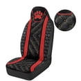 thumbnail image 3 of Uorisanigo Car Seat Covers 2 Front Set, Soft Plush Faux Leather Dog Paw Print Automotive Seat Covers for Cars, Universal Seats Cover Cushion for Sedans SUVs Pick-up Trucks, Easy to Install, 3 of 7
