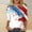 White, variant on MORESEC Women's 4th of July Plus Size Graphic T-Shirt 3/4 Sleeve Round Neck Casual Tee Independence Day Patriotic Top Holiday Vacation Fashion Clothes, White S