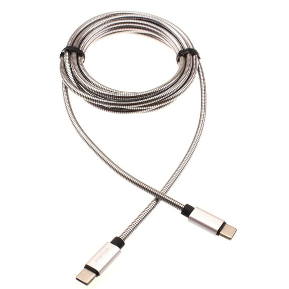 Type-C to USB-C 6ft Metal PD Cable for Galaxy A30s/A10s/A10e/A02s - Charger Cord Power Wire Sync Long P9K Compatible With Samsung Galaxy A30s/A10s/A10e/A02s