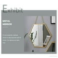 thumbnail image 4 of HEMOTON Bathroom Hanging Mirror Decorative Wall Mirror Bathroom Makeup Mirrors, 4 of 5
