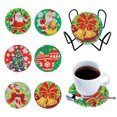 thumbnail image 1 of Posavasos de Navidad Acrílico 6pcs / set Copa Almohadilla de aislamiento de madera para la decoración de la habitación, 1 of 9
