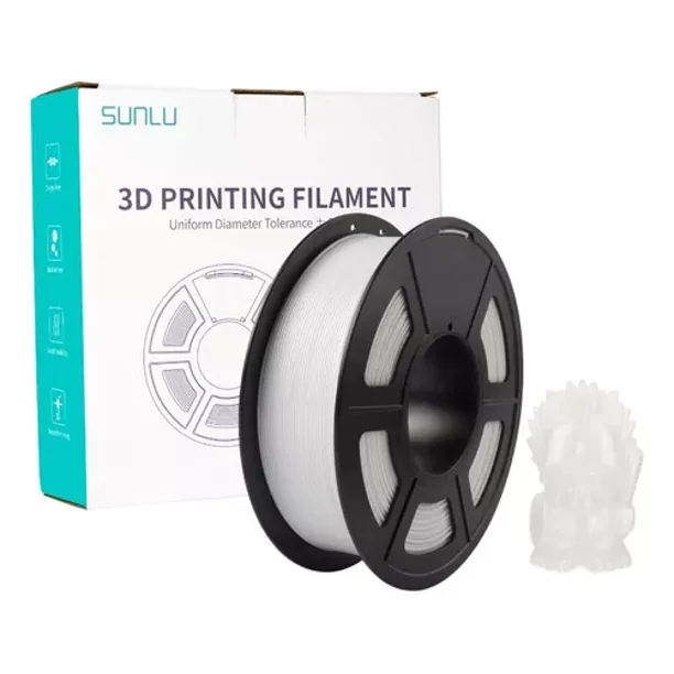 Filamento PLA Sunlu 1.75 mm Color Blanco
