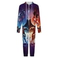 thumbnail image 4 of The Flash Women Men Pajamas Zipper Onesie Jumpsuit Hooded One Piece Sleepwear, 4 of 8