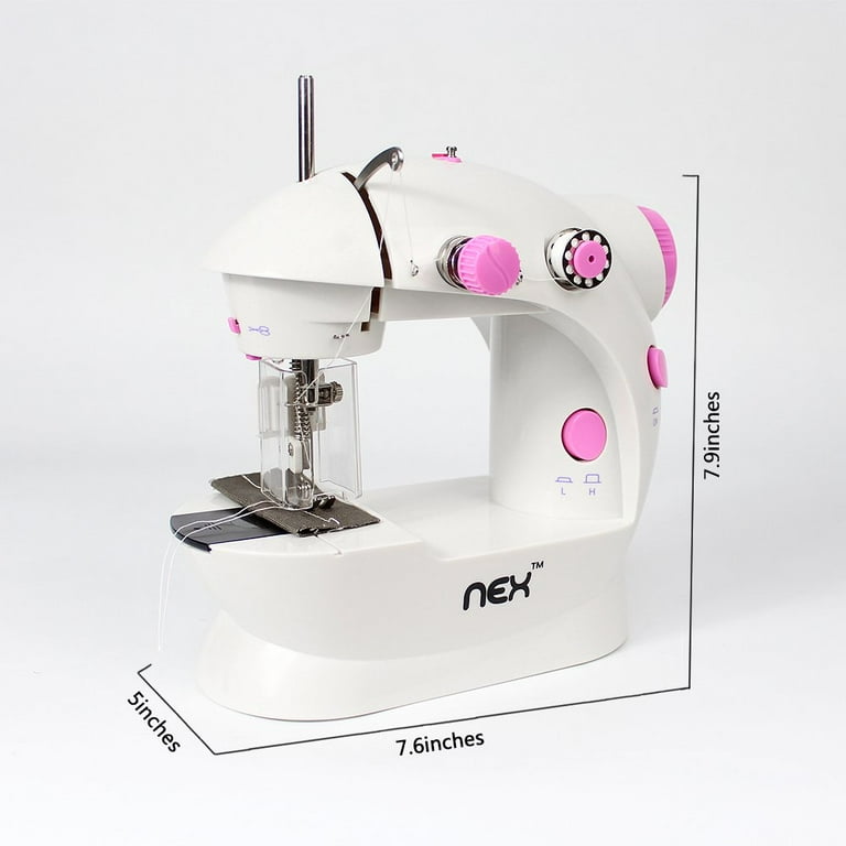 NEX Mini Sewing Machine, Portable Design with 2-Speed