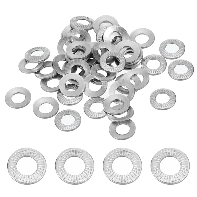 Rondelles Plates en Acier Inoxydable 304 M4x8mm Belleville Ressort Disque Rondelle Joint Métrique Conique 100 Pack