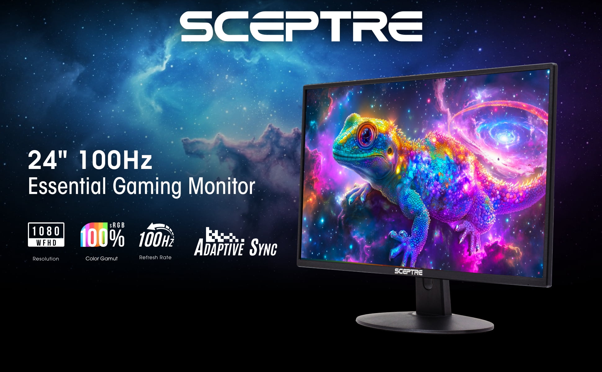 Sceptre New 24-inch Gaming Monitor 100Hz HDMI x2 Build-in Speakers 2026