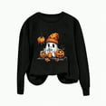 thumbnail image 4 of Towmus Halloween Sweatshirts for Women Funny Pumpkin Sweater Cute Print Coffee Graphic Pullover Shirts Crewneck Long Sleeve Shirts Tops, 4 of 4