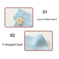 thumbnail image 4 of 1 Pair Baby Socks Comfortable Lovely Pattern Multi Color Hosiery Stretchy Breatheable for 0-3 Years Kids Yellow M, 4 of 4