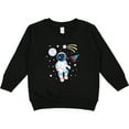 thumbnail image 2 of Inktastic Astronaut the Moon Spaceship and Shooting Star Toddler Sweatshirt, 2 of 4