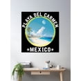 thumbnail image 2 of Playa Del Carmen - Mexico (With White Lettering) Poster Wall Art, Modern Wall Decor, 30x30 UNFRAMED, 2 of 3