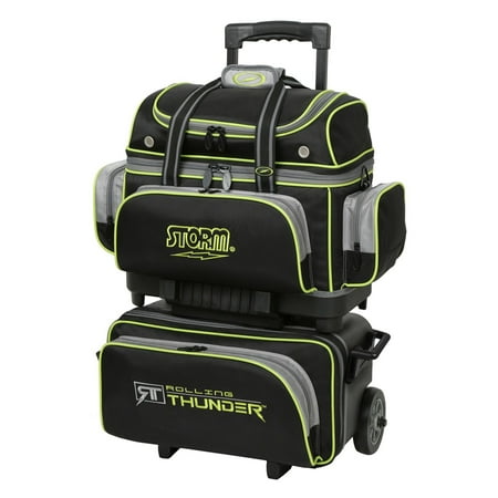 Storm 4 Ball Rolling Thunder Bowling Bag- Black/Gray/Lime - Walmart.com