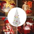 thumbnail image 2 of Tabletop LED Christmas Tree 7 Color Changing Lighted Acrylic Christmas Trees with Ornaments Christmas Party Holiday Decoration, 2 of 10