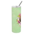 thumbnail image 2 of Carolines Treasures CK4419TBL20 Bloodhound Green Flowers Stainless Steel 20 oz Skinny Tumbler 20 oz multicolor, 2 of 3