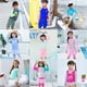 thumbnail image 4 of Traje de baño infantil con protección solar, bonito traje de surf de aguas termales de tres piezas para bebés y estudiantes, de manga larga, dividido, para niños pequeños, medianos y grandes, 4 of 6