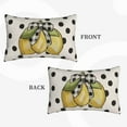 thumbnail image 4 of Summer Pillow Covers 12x20 Set of 2, Yellow Lemons Polka Dots Decorative Throw Pillow Cases Watercolor Summer Seasonal Linen Decorations for Home Bed Car Spring Decor, 4 of 6