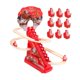 thumbnail image 2 of Juguete eléctrico de Papá para subir escaleras con luz y música, ideal para interiores, como recuerdo de fiesta, decoración del hogar para niños, con 12 figuras de Papá Noel, 2 of 10