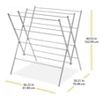 thumbnail image 6 of Whitmor Oversized Metal Clothes Drying Rack, Silver, 6 of 7