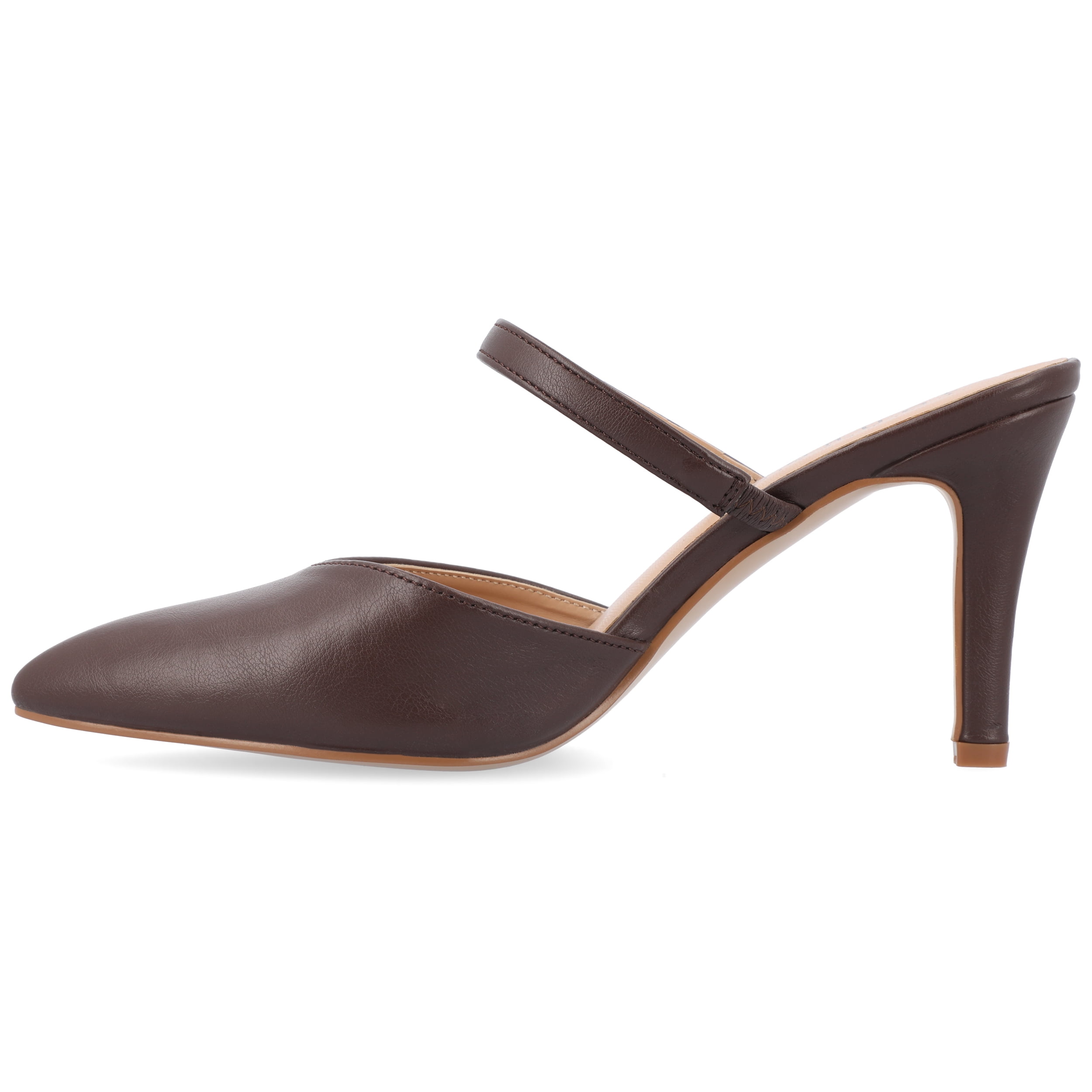 Journee Women's Yvon SuperNatural Shades Pointed Toe Mule Pumps