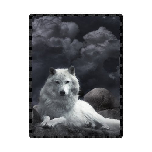 RYLABLUE Wolf Fleece Blanket Throw Blanket 58x80 inches Walmart Canada