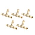 thumbnail image 1 of 5Pcs Brass Hose Barb Adapters for Clean Air Distribution Strong & Reliable for Pneumatics, 1 of 4