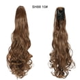 thumbnail image 2 of HKEJIAOI Ponytail Extension Drawstring Pony Tails Hair Extensions Long Curly Wavy Ponytail Hair Extension Natural Synthetic Ponytail Hair Pieces for Women, 2 of 2
