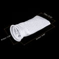 thumbnail image 2 of Uxcell 3D Honeycomb Filter Sock 4 Inch 4 Pack Fish Tank Mesh Bags Pool Skimmer Basket, White, 2 of 5