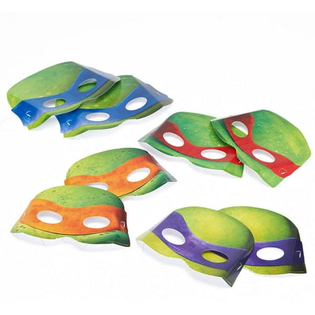 Teenage Mutant Ninja  Turtles  Party  Masks 8 Count Party  
